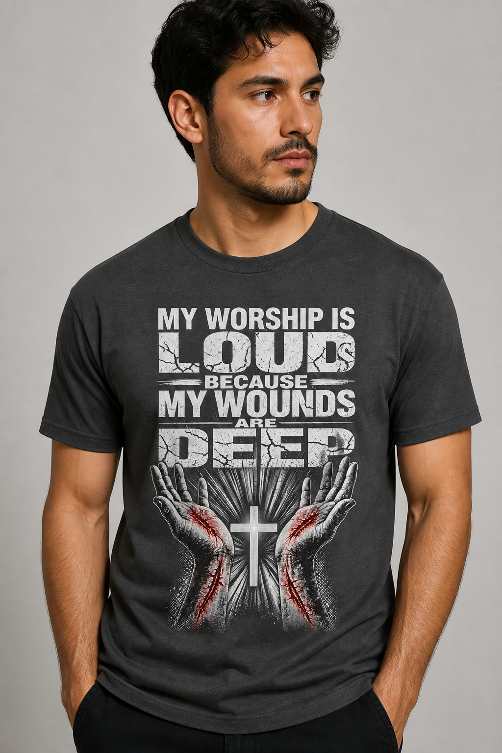 My worship is loud because my wounds are deep