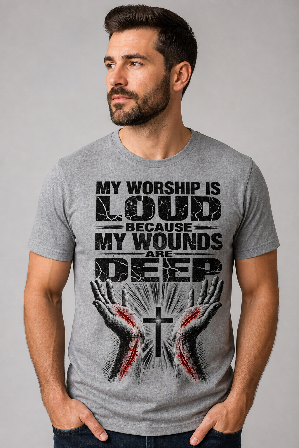 My worship is loud because my wounds are deep